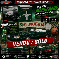 (Free shipping) Ford Mustang LX 5.0L Décapotable "7-Up Edition" 1990 . - 1/18 - GMP - 189815