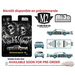Dias De Los Muertos Chevrolet Impala SS Lowriders à toit rigide 1964 - Blanc perle - M2 Machine - 1:64 - 31500-MJS106