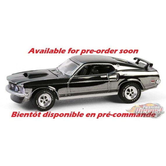 Ford Mustang BOSS 429 de 1969 - Édition chromée argent - John Wick 2014 - Hobby Exclusive - 1/64 Greenlight - 30557
