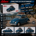 (Preorder)(Free shipping) Volkswagen Beetle Kafer Travel Time (bleue) avec porte-bagages 1963 - Schuco - 1:18 - 18U00154