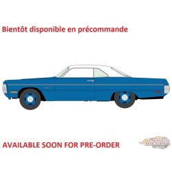 (Preorder) 1970 Plymouth Fury III Blue Fire - Auto World Premium - 2026 Release 4B - Auto World - 1/64 - AW64572 B C