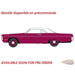Plymouth Fury III Moulin Rouge et blanc 1970 - Auto World Premium - 2026 Release 4A - Auto World - 1/64 - AW64572 A C