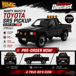 Marty McFly’s Toyota SR5 Pickup Noir 202 1985 - 1/18 - OT481B