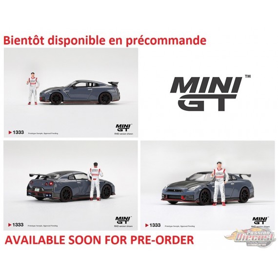 Nissan GT-R Nismo 2024 Tsukuba Production Car Lap Record avec figurine Matsuda - Mini GT - 1:64 - MGT01333 Passion Diecast