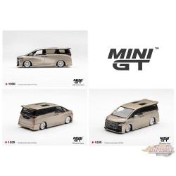 Toyota Vellfire 40 KUHL - Or métallisé - Mini GT - 1:64 - MGT01335 Passion Diecast