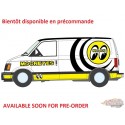 (Preorder) 1990 GMC Safari Cargo Van White W/ Mooneyes Graphics - 2026 Premium Release 5B - Auto World - 1/64 - AW64582 B E