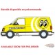 Fourgonnette GMC Safari Jaune 1990 graphismes Mooneyes - 2026 Premium Release 5A - Auto World - 1/64 - AW64582 A E