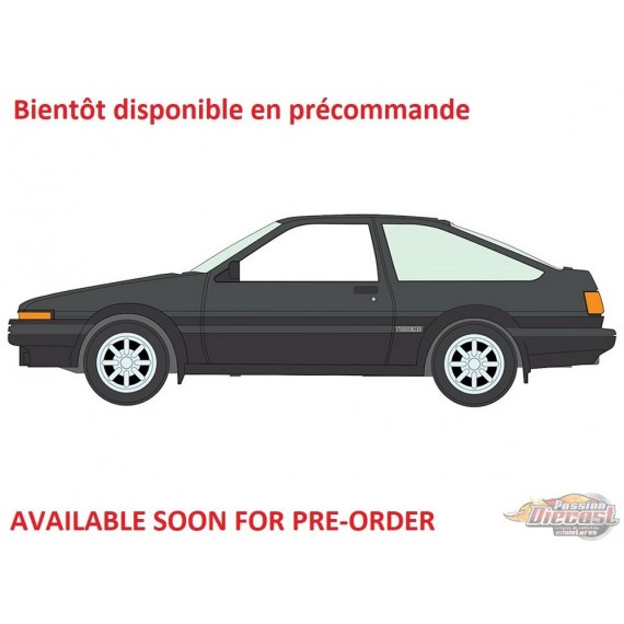 Toyota Sprinter AE86 Hatchback gris ardoise de 1983 - 2026 Premium Release 5B - Auto World - 1/64 - AW64582 B D