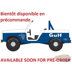  Ford Bronco 1966 blanc avec bas de caisse bleu foncé - Release 3B 2026 GULF - Johnny Lightning 1/64 - JLCT022 B C