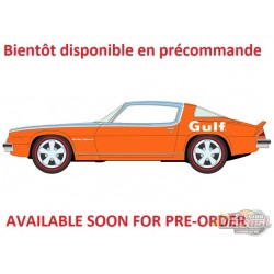 Chevrolet Camaro 1976 orange et bleu Gulf Bande blanche - Release 3B 2026 GULF - Johnny Lightning 1/64 - JLCT022 B A