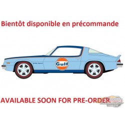 Chevrolet Camaro 1976 Bleu Gulf bleu Bande orange - Release 3A 2026 GULF - Johnny Lightning 1/64 - JLCT022 A A