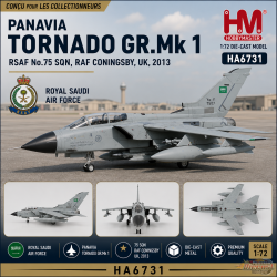 Panavia Tornado GR.Mk 1 / RSAF No.75 Sqn, no. 7507, RAF Coningsby, UK, 2013 / Hobby Master 1:72 HA6731
