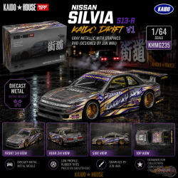 Nissan Silvia S13-R KAIDO DRIFT V1 - Mini GT & Kaido★House 1/64 - KHMG235 Passion Diecast