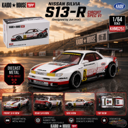 Nissan Silvia S13-R Circuit Spec V1 - Mini GT & Kaido★House 1/64 - KHMG251 Passion Diecast