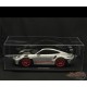 Porsche 911 GT3 RS Type 992.1 2022 Pack Weissach Argent GT / Bandes Rouges - 1/8 - GT SPIRIT - GTS802001 Passion Diecast