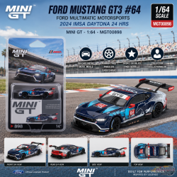 Ford Mustang GT3 No.64 Ford Multimatic Motorsports 2024 IMSA Daytona 24 Hrs - Mini GT - 1:64 - MGT00898