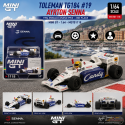 Toleman TG184 No.19 Ayrton Senna 1984 Grand Prix de Monaco 2e place - Mini GT - 1:64 - MGT01118