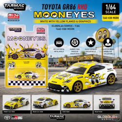 Toyota GR86 MOONEYES - Yellow - Tarmac Works - 1/64 - T64G-038-MOON Passion Diecast