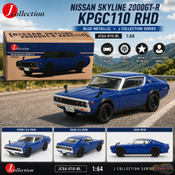 Nissan Skyline 2000 GT-R KPGC110 - Bleu - Tarmac Works - 1/64 - JC64-010-BL Passion Diecast