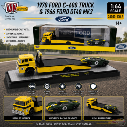1970 Ford C-600 Truck & 1966 Ford GT40 MK2 - M2 1/64 - 36000-100 A Psssion Diecast