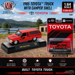Camionnette Toyota 1985 avec cellule de camping - Rouge - M2 Machine - 1:64 - 31500-HS76