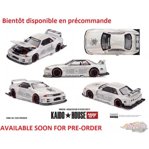 Nissan Skyline GT-R (R32) SERI V1 - Mini GT & Kaido★House 1/64 - KHMG306 Passion Diecast