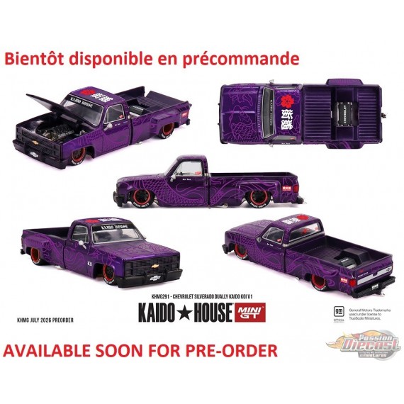 Chevrolet Silverado Dually KAIDO Koi V1 - Mini GT & Kaido★House 1/64 - KHMG291 Passion Diecast