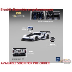 Ford GT Mk IV - Blanc givré et bleu nacré Sonic J-1 - CM Model - 1:64 - CM64-MKIV-02 Passion Diecast