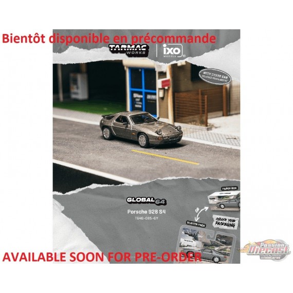 Porsche 928 S4 - Grey Metallic - Tarmac Works - 1/64 - T64G-085-GY-B Passion Diecast