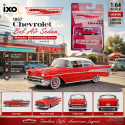 1957 Chevrolet Bel Air Sedan - Matador Red and India Ivory - IXO Models - 1:64 - IA64008