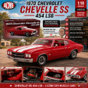 (Free shipping) Chevrolet Chevelle SS 454 LS6 de 1970 rouge canneberge - ACME - 1/18 - A1805530