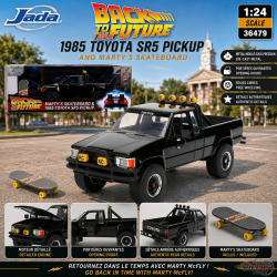 1985 Toyota SR5 Pickup and Martys Skateboard - Back To The Future - Hollywood Rides - Jada 1/24 - 36479