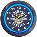 NEON CLOCK   Oldsmobile Service