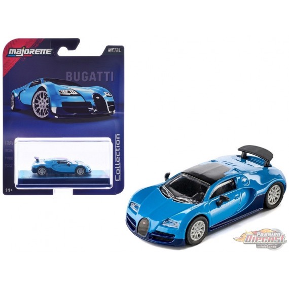 2005 Bugatti Veyron 16.4 Super Sport Blue - Collection Series - Majorette 1:64 - 8505001024 -  Passion Diecast 