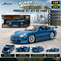 Porsche 911 GT3 RS with Color Blue Brush Finish - Fast & Furious 25 Years - Jada 1/24 - 37819