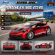 Porsche 911 (992) GT3 RS Red Chrome with Carbon Top and Hood Stripes - Hyper-Spec - Jada 1/24 - 37809