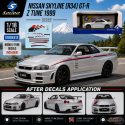 Nissan Skyline (R34) GT-R Z Tune 1999 Argent - Solido - 1/18 - S1804312