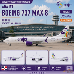 Arajet Boeing B737 MAX8 / HI1082 / JC Wings / 1:400 / XX40286