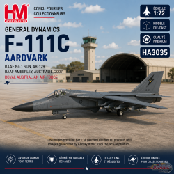 (Preorder)(Free shipping) General Dynamics F-111C Aardvark / RAAF No.1 Sqn, RAAF Amberley, Australia, 2007 / HM 1:72  HA3035