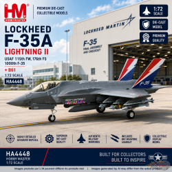 (Preorder)(Free shipping) Lockheed F-35A Lightning II / USAF 115th FW, 176th FS, 1000th F-35, + B61 / HM 1:72 HA4448