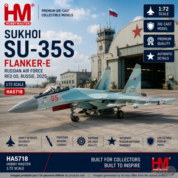Sukhoi Su-35S Flanker-E / Russian Air Force, Black 904 Prototype, Akhtubinsk AB, Russie / HM 1:72 HA5717