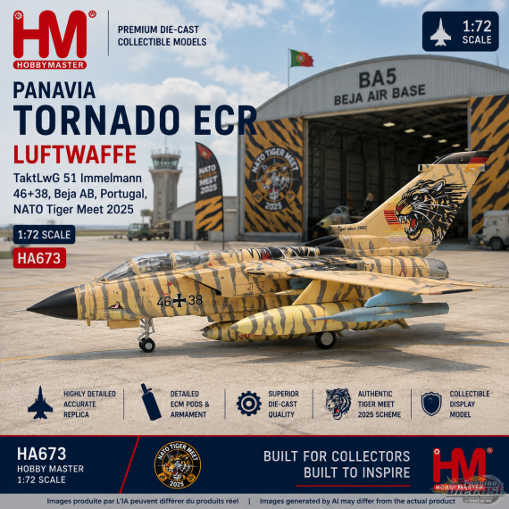  Panavia Tornado ECR - Luftwaffe TaktLwG 51, Portugal, NATO Tiger Meet 2025 / HM 1:72 HA6733