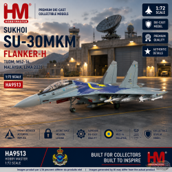 Sukhoi Su-30MKM Flanker-H / TUDM, M52-16, Malaisie, LIMA 2025 / HM 1:72 HA9513