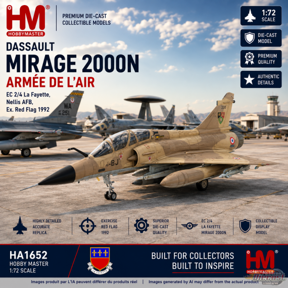 (Preorder)(Free shipping) Dassault Mirage 2000-D / Ukrainian Air Force, Ukraine, 2025, + décalque / HM 1:72  HA1623
