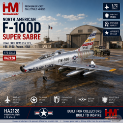 North American F-100D Super Sabre / USAF, NTL Military Museum, Pays-Bas / Hobby Master 1:72 HA2127