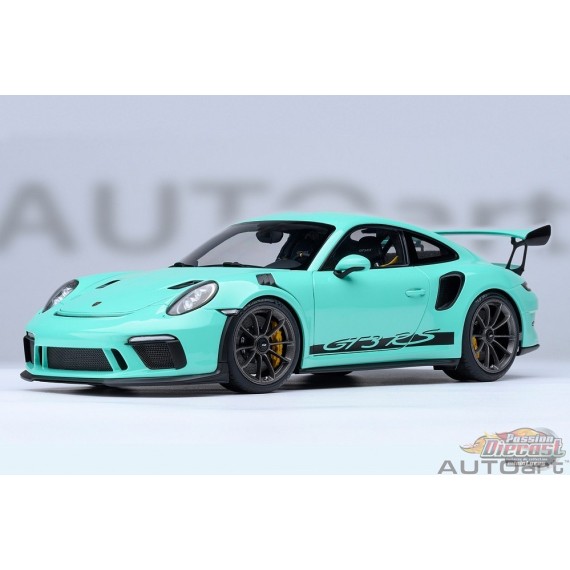 Porsche 911 (991.2) GT3 RS (Mint Green) - Autoart 1/18 - 78181 - Passion Diecast 