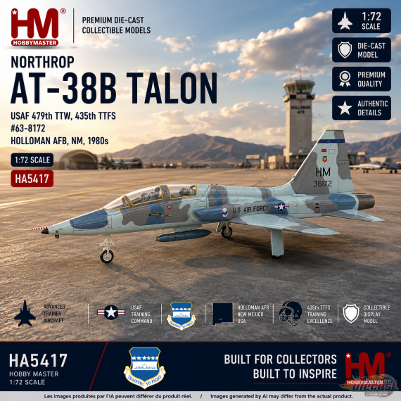 (Preorder)(Free shipping) Northrop AT-38B Talon / USAF 479th TTW, 435th TTFS, Holloman AFB, NM, 1980s / HM 1:72  HA5417