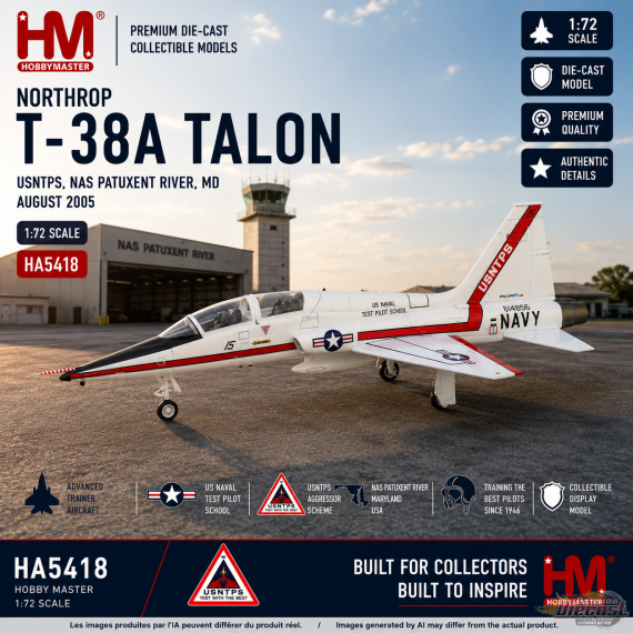 Northrop T-38A / USNTPS, NAS Patuxent River, MD, August 2005 / HM 1:72  HA5418