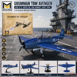 (Web only) Grumman TBM Avenger / USN VT-2, White 95, USS Hornet, Août 1944 / AFV 1:72 24221-42