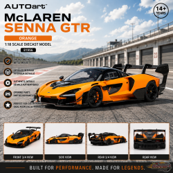 McLaren Senna GTR (Orange) - Autoart 1/18 - 81956  - Passion Diecast 